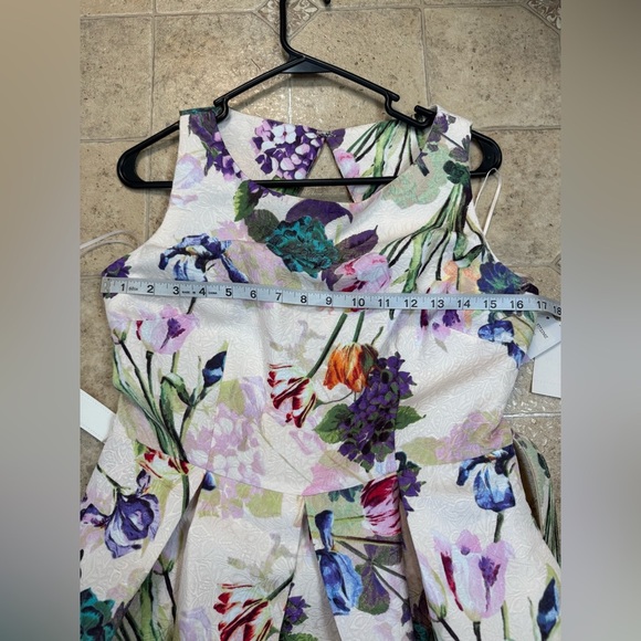 NWT Women’s Danny and Nicole A-Line Floral Sleeveless Dress w/ Pockets size 6 - Picture 12 of 13